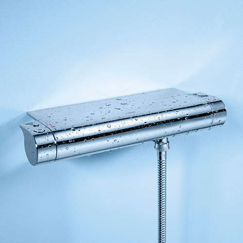 Термостат для душа Grohe Grohtherm 2000 New 34469001 хром, с полочкой Термостат для душа Grohe Grohtherm 2000 New 34469001 хром, с полочкой