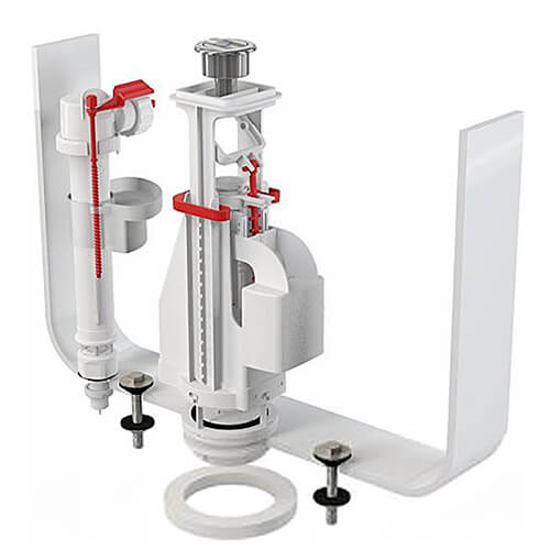 Арматура для унитаза 1/2 двойной смыв кнопка Alcaplast SA08S Арматура для унитаза 1/2 двойной смыв кнопка Alcaplast SA08S