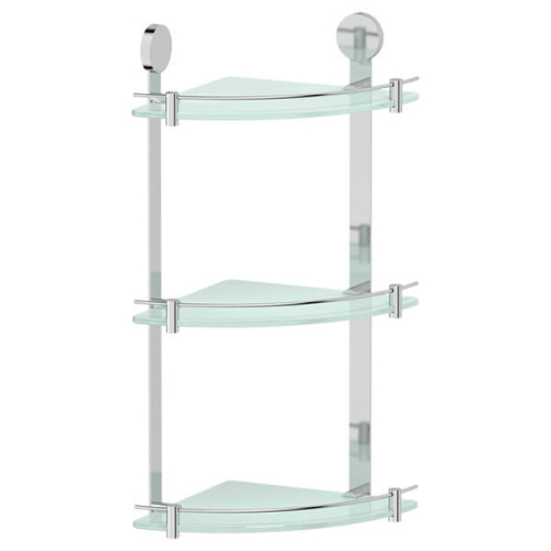 Полка стеклянная угловая тройная Harmonie Artwelle HAR 041