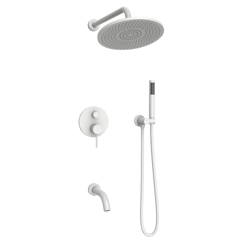 Душевой комплект AVS Slimmer 4в1 белый матовый Душевой комплект AVS Slimmer 4в1 белый матовый