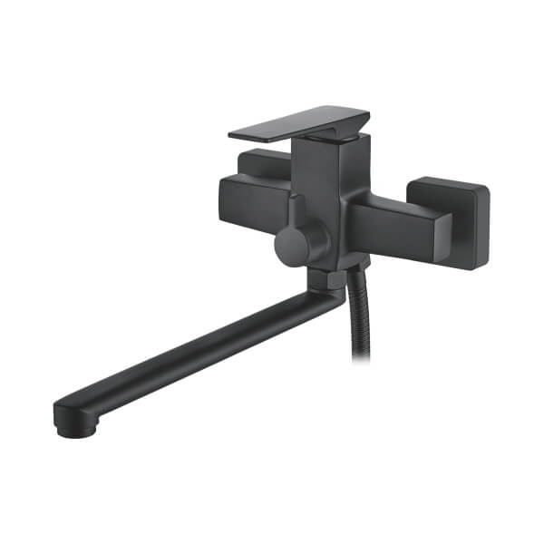 Смеситель универсальный Accoona H124F A71124F черный матовый Смеситель универсальный Accoona H124F A71124F черный матовый