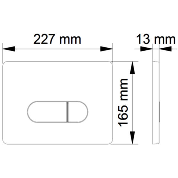 Кнопка смыва Drop D1 Berges 040031 Кнопка смыва Drop D1 Berges 040031