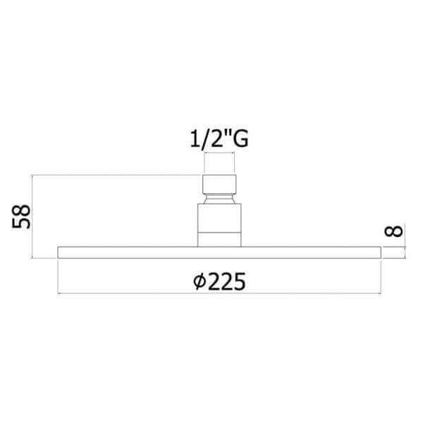 Верхний душ Master Paffoni ZSOF074NO Верхний душ Master Paffoni ZSOF074NO