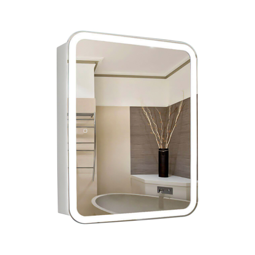 Зеркало-шкаф AVS Универсал 60x80 LED боковой сенсор, розетка Зеркало-шкаф AVS Универсал 60x80 LED боковой сенсор, розетка