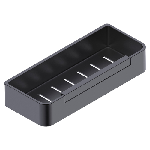 Полка AVS Kori, 30 см, черный матовый, с бортиком-скребком Полка AVS Kori, 30 см, черный матовый, с бортиком-скребком