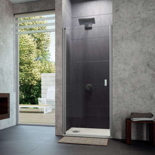 Душевая дверь в нишу Huppe Design Pure 90 профиль хром, стекло прозрачное Душевая дверь в нишу Huppe Design Pure 90 профиль хром, стекло прозрачное