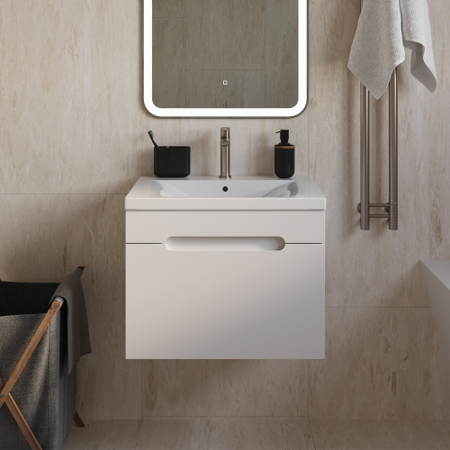 Тумба с раковиной AVS Эстель 60 белая Тумба с раковиной AVS Эстель 60 белая