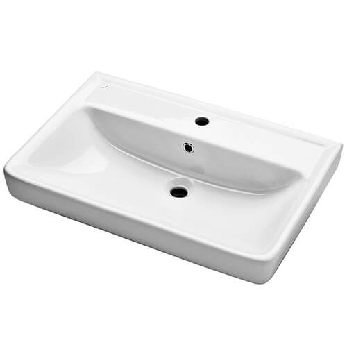 Тумба 700 2ящ + Раковина Q70 Белый мат Lande DIBORG Тумба 700 2ящ + Раковина Q70 Белый мат Lande DIBORG