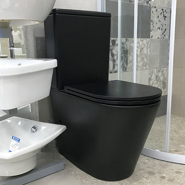 Унитаз-компакт AVS Лотос безободковый, черный матовый Унитаз-компакт AVS Лотос безободковый, черный матовый