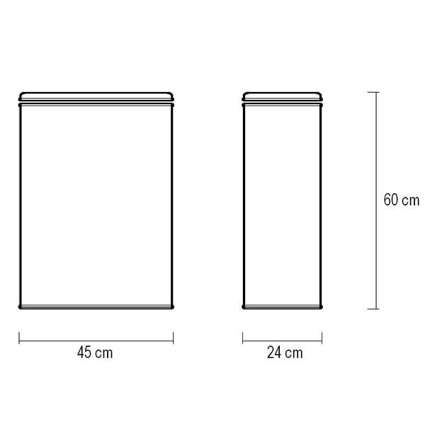 Корзина для белья AVS Mand Plus, 45x25 см, шоколад/хром, с микролифтом Корзина для белья AVS Mand Plus, 45x25 см, шоколад/хром, с микролифтом
