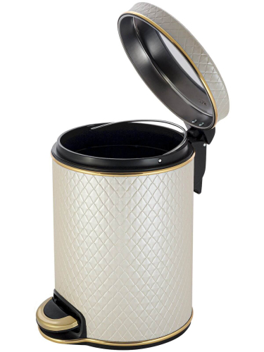 Ведро для мусора бежевое 5 л GERALIS V-NCLG-B Ведро для мусора бежевое 5 л GERALIS V-NCLG-B