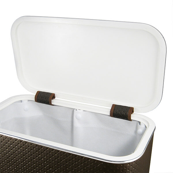 Корзина для белья AVS Mand Plus, 45x25 см, шоколад/хром, с микролифтом Корзина для белья AVS Mand Plus, 45x25 см, шоколад/хром, с микролифтом