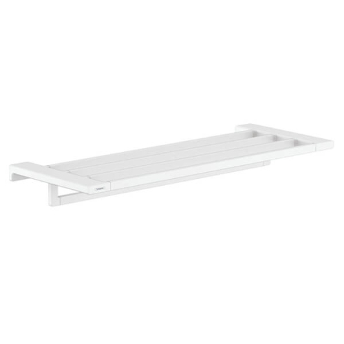 Полка для полотенец с держателем Hansgrohe белый матовый 41751700 Полка для полотенец с держателем Hansgrohe белый матовый 41751700
