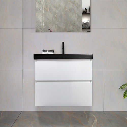 Тумба с раковиной AVS Гармония 60 белая (раковина 02 черная матовая) Тумба с раковиной AVS Гармония 60 белая (раковина 02 черная матовая)