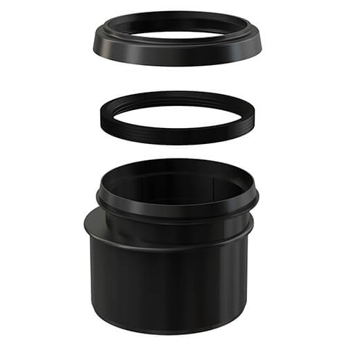 Соединитель-переход 90/110 для инсталляций Alcaplast M907 Соединитель-переход 90/110 для инсталляций Alcaplast M907