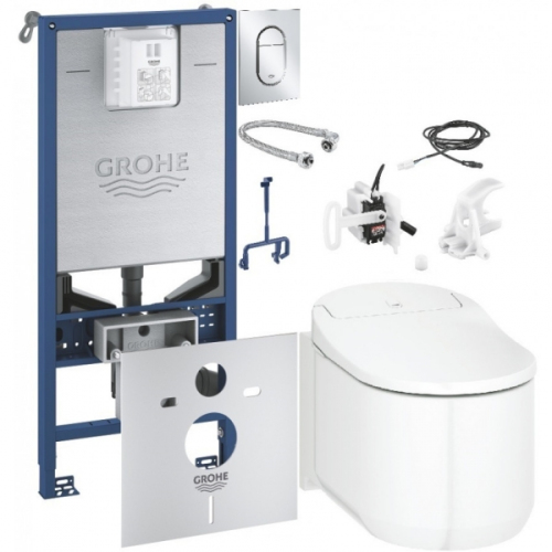 120172 монтажная сист в компл с унитазом, SENSIA ARENA+ клав хром 4 в 1 120172 монтажная сист в компл с унитазом, SENSIA ARENA+ клав хром 4 в 1