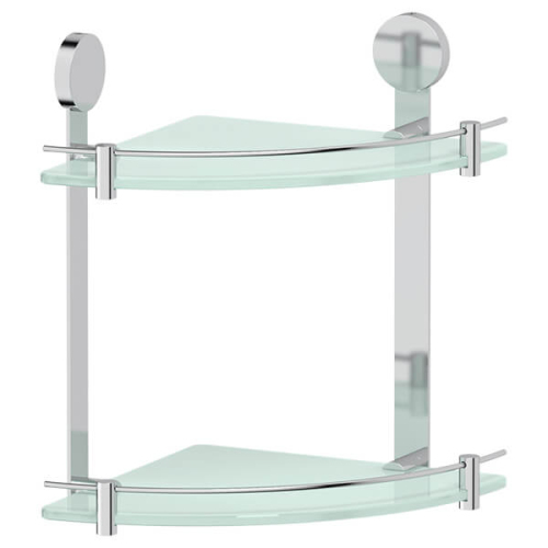 Полка стеклянная угловая двойная Harmonie Artwelle HAR 040