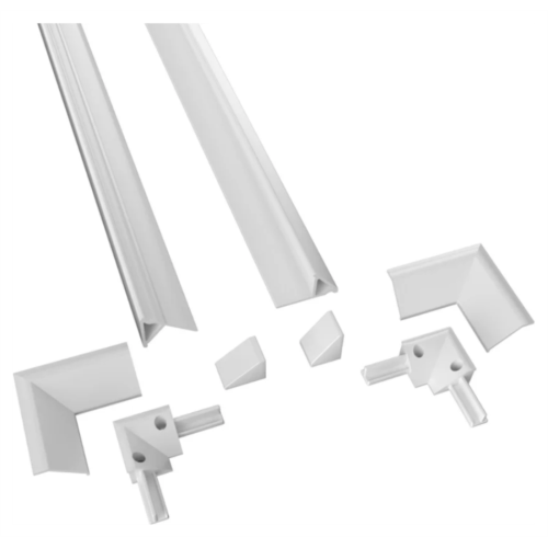 Бордюр Excellent PROF-PVC 200 см, 2 шт, с комплектом заглушек Бордюр Excellent PROF-PVC 200 см, 2 шт, с комплектом заглушек