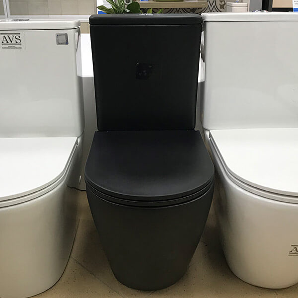 Унитаз-компакт AVS Сити безободковый, черный матовый Унитаз-компакт AVS Сити безободковый, черный матовый