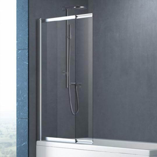 Шторка на ванну Cezares Slider SLIDER-VF-11-100/150-C-Cr 100 профиль хром, прозрачное стекло Шторка на ванну Cezares Slider SLIDER-VF-11-100/150-C-Cr 100 профиль хром, прозрачное стекло