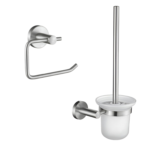 Набор Accoona 121 нержавеющая сталь Бумагодержатель открытый+Ершик Набор Accoona 121 нержавеющая сталь Бумагодержатель открытый+Ершик