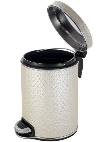 Ведро для мусора бежевое 5 л GERALIS V-NCLH-B Ведро для мусора бежевое 5 л GERALIS V-NCLH-B