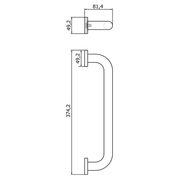 Поручень для ванны 35 см Gifortes Veragio VR.GFT-9027.CR Поручень для ванны 35 см Gifortes Veragio VR.GFT-9027.CR