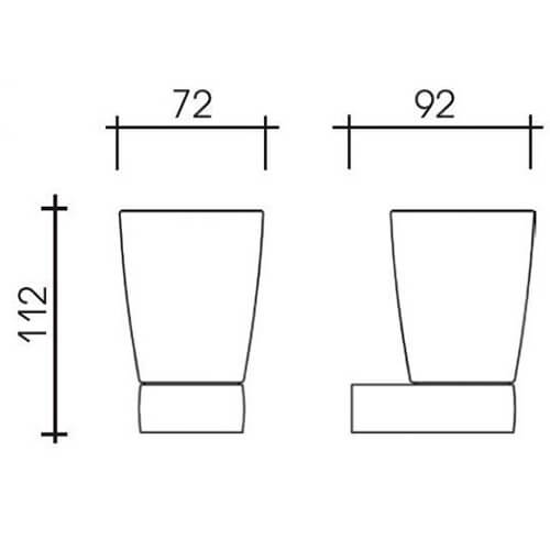 Стакан стекло Elite Schein 7057010