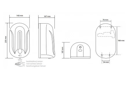 124109347 автомат диспенсер мыла 1100 мл, пластик Bemeta 124109347 автомат диспенсер мыла 1100 мл, пластик Bemeta