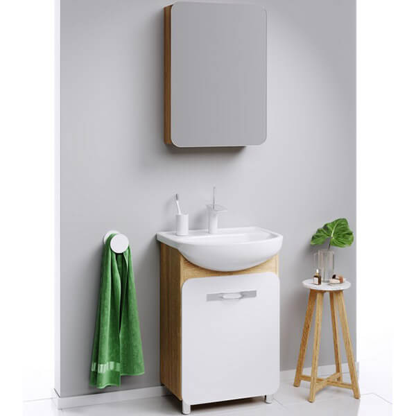 Тумба с раковиной 55 напольная Vega Aqwella Veg.01.05 Тумба с раковиной 55 напольная Vega Aqwella Veg.01.05