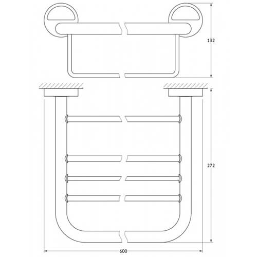 Полка для полотенец Elite Classic C042 Полка для полотенец Elite Classic C042
