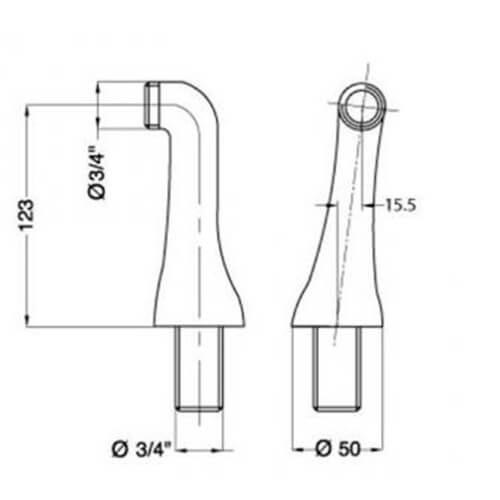 Полуколонны на борт ванны пара Migliore ML.RIC-20.279.DO Полуколонны на борт ванны пара Migliore ML.RIC-20.279.DO