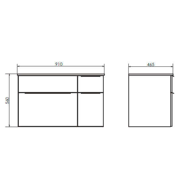 Тумба с раковиной 90 подвесная Варна COMFORTY 00-00009919 Тумба с раковиной 90 подвесная Варна COMFORTY 00-00009919