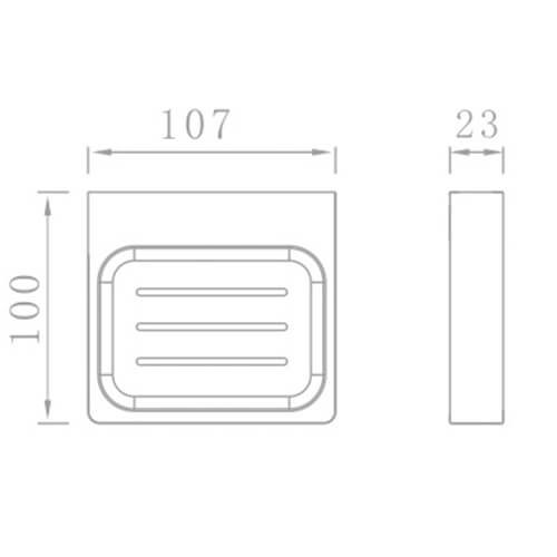 Мыльница подвесная AVS Theme 868207 хром Мыльница подвесная AVS Theme 868207 хром