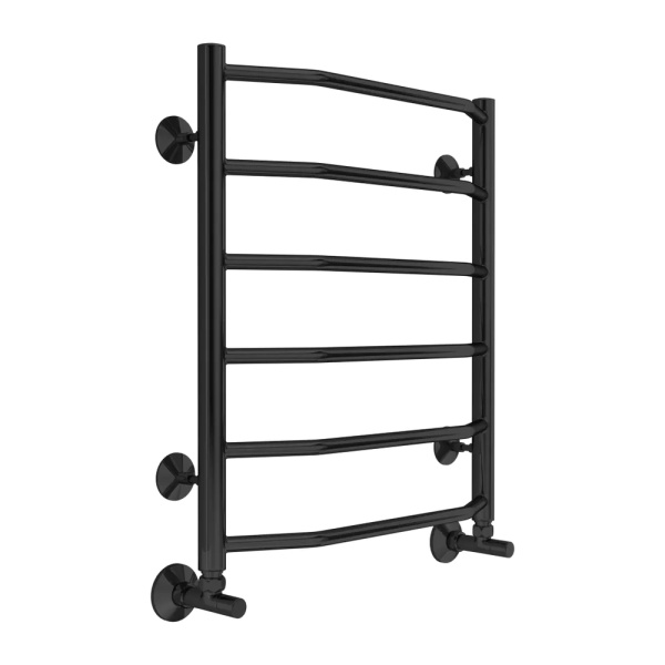 Полотенцесушитель водяной Terminus Виктория П6 50x60 черный матовый Полотенцесушитель водяной Terminus Виктория П6 50x60 черный матовый