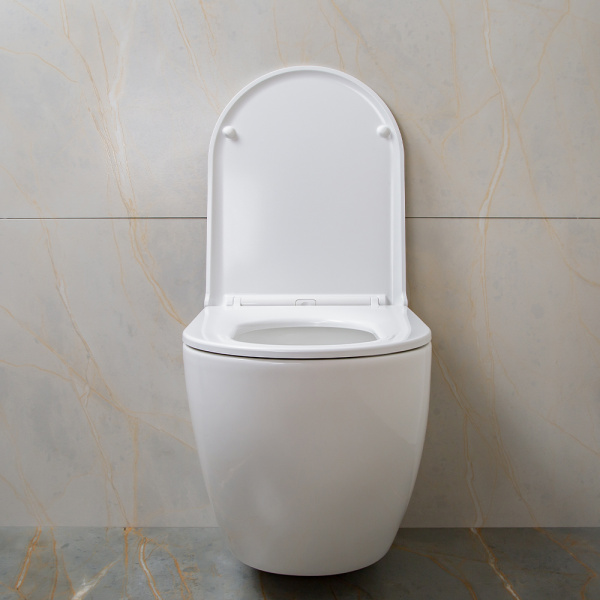 Унитаз подвесной AVS Метрополь безободковый, белый Унитаз подвесной AVS Метрополь безободковый, белый