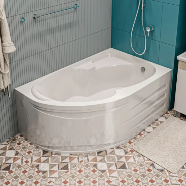 Акриловая ванна 1MarKa Diana 160x100 R белая, без каркаса Акриловая ванна 1MarKa Diana 160x100 R белая, без каркаса