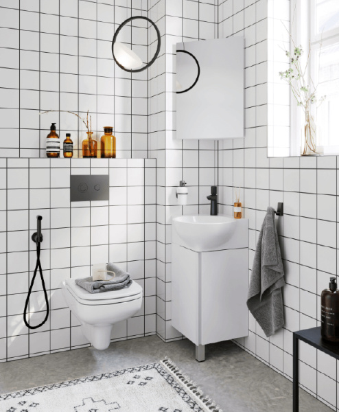 Тумба с раковиной Aqwella Porto 45 белая Тумба с раковиной Aqwella Porto 45 белая