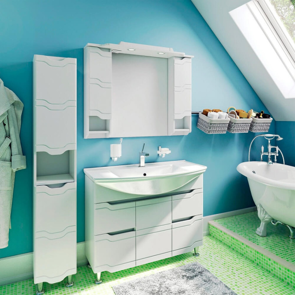 Тумба с раковиной Runo Стиль 00000001118+УТ000001524 105 см Тумба с раковиной Runo Стиль 00000001118+УТ000001524 105 см