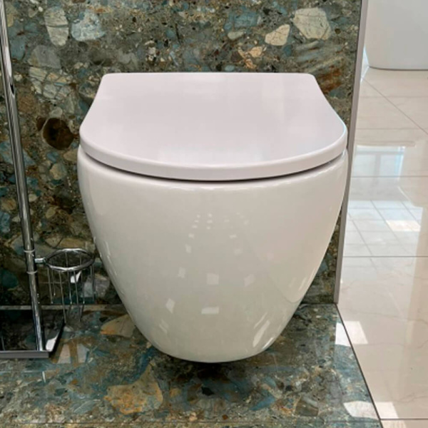 Унитаз подвесной BelBagno Sfera-R BB513CH+BB2031SC безободковый с микролифтом Унитаз подвесной BelBagno Sfera-R BB513CH+BB2031SC безободковый с микролифтом