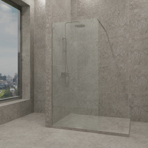 Душевая перегородка AVS Walk In 90 см профиль хром, стекло прозрачное Душевая перегородка AVS Walk In 90 см профиль хром, стекло прозрачное