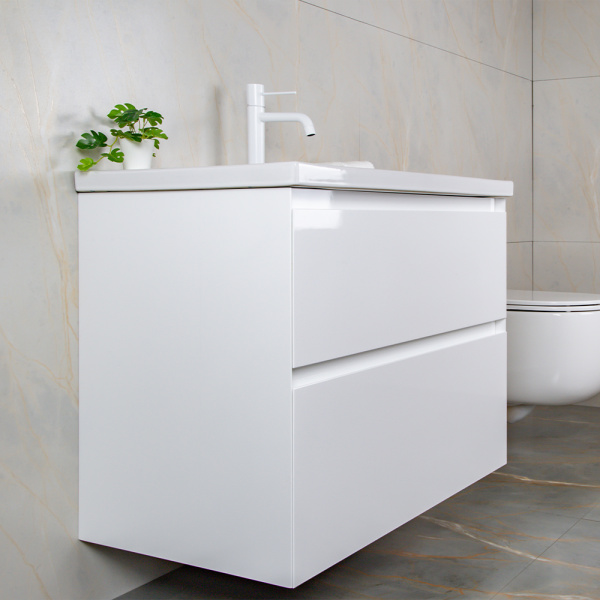 Тумба с раковиной AVS Гармония 80 белая (раковина 01 белая глянцевая) Тумба с раковиной AVS Гармония 80 белая (раковина 01 белая глянцевая)