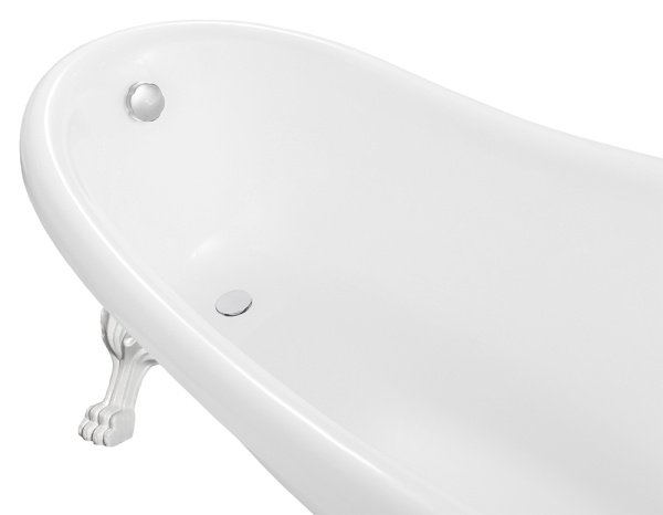 Ванна из искусственного камня Aqua de Marco Edelweiss 170x80 белая с белыми ножками Ванна из искусственного камня Aqua de Marco Edelweiss 170x80 белая с белыми ножками