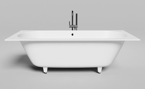 Ванна из искусственного камня Salini Ornella Axis S-Sense 190x90 белая с ножками Ванна из искусственного камня Salini Ornella Axis S-Sense 190x90 белая с ножками