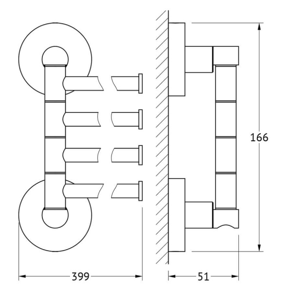Держатель полотенца поворотный Harmonie Artwelle HAR 025 Держатель полотенца поворотный Harmonie Artwelle HAR 025