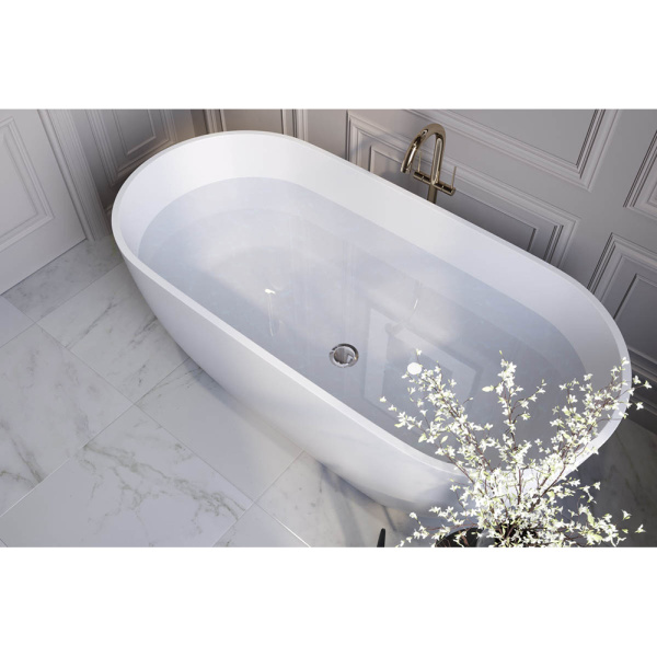 Ванна из искусственного камня HOLBI Venus 170x80 белая матовая Ванна из искусственного камня HOLBI Venus 170x80 белая матовая