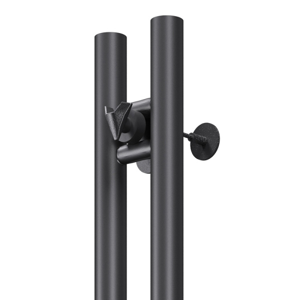 Полотенцесушитель электрический Nika Robe-2 120x10 черный матовый Полотенцесушитель электрический Nika Robe-2 120x10 черный матовый