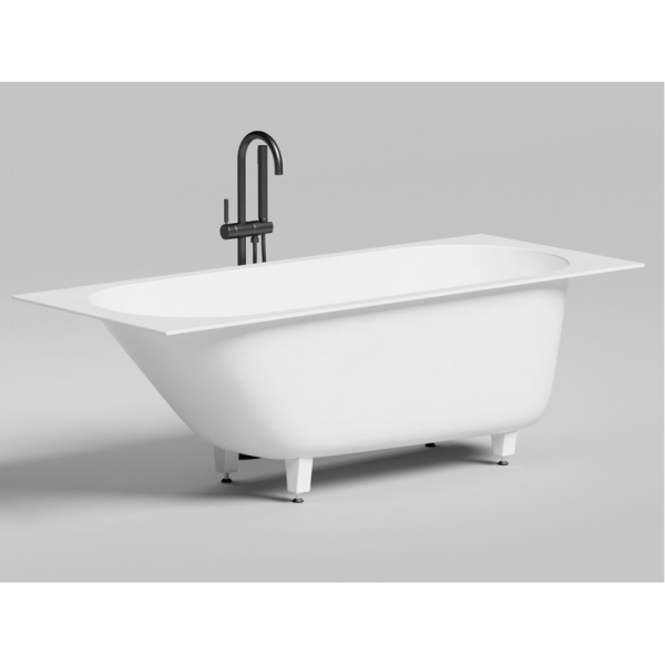 Ванна из искусственного камня Salini Ornella Kit S-Stone 170x70 белая, с ножками и донным клапаном Ванна из искусственного камня Salini Ornella Kit S-Stone 170x70 белая, с ножками и донным клапаном
