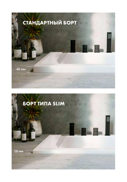 Акриловая ванна Whitecross Wave Slim 180x80 белая, без каркаса Акриловая ванна Whitecross Wave Slim 180x80 белая, без каркаса