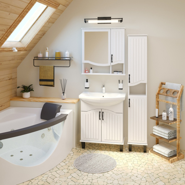 Тумба с раковиной Runo Марсель 00-00001200+УТ00000375 65 см Тумба с раковиной Runo Марсель 00-00001200+УТ00000375 65 см